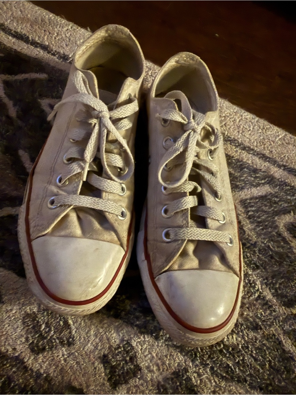 Converse Canvas Sneakers in Light Beige/Cream
